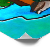 Whimsey Falls Nature Fantasy Poster (Ecke)