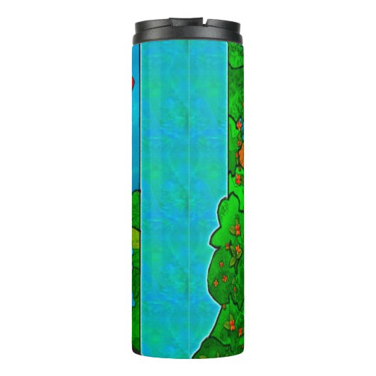 Whimsey Falls Nature Fantasy Thermosbecher (Rückseite)