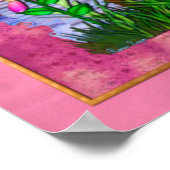 Whimsey Gardens Fantasy Art Poster (Ecke)