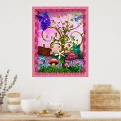 Whimsey Gardens Fantasy Art Poster (Küche)