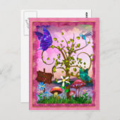 Whimsey Gardens Fantasy Art Postkarte (Vorne/Hinten)
