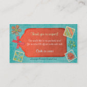 Whimsey-Kollektive für das Web-Geschäft Visitenkarte (Rückseite)