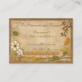 Whimsey Vintag Herbst lokal oder online Visitenkarte (Rückseite)