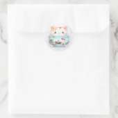 Whimsiane Tierjars - Katze - Runder Aufkleber (Tasche)