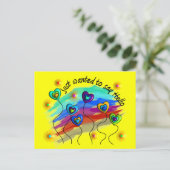 Whimsić Nun Grußkarten Postkarte (Stehend Vorderseite)