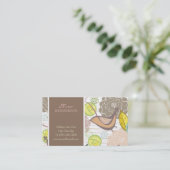 Whimsica-Süßvögel und Blumengarten Visitenkarte (Stehend Vorderseite)