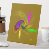 "Whimsical" 10" x 12" Pedestal-Zeichen Sockelschild (In Situ)