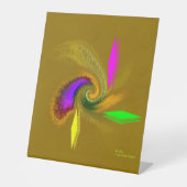 "Whimsical" 10" x 12" Pedestal-Zeichen Sockelschild (Vorderseite)