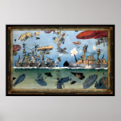Whimsical 1909 Sea Battle Poster (Vorne)