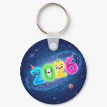 Whimsical 2026 Galaxy Party Doppelseitig