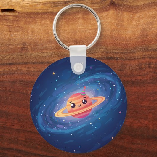 Whimsical 2026 Galaxy Party Doppelseitig Schlüsselanhänger (Rückseite)