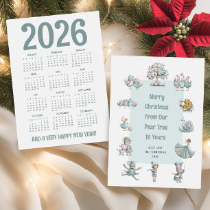 Whimsical 2026 Kalender 12 Tage Weihnachten