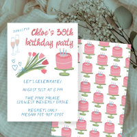 Whimsical 30. Geburtstag Party Girlie Niedlich Cus