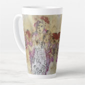 Whimsical 3 Face Love Amy Original Painting Milchtasse (Linke Ecke)