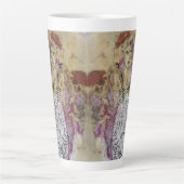 Whimsical 3 Face Love Amy Original Painting  Milchtasse (Vorderseite)