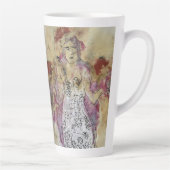 Whimsical 3 Gesicht Liebe Amy Originalgemälde Milchtasse (Rechts)