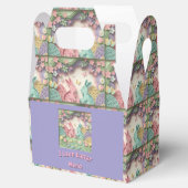 Whimsical 3D Paper Cut Bunny & Easter Eggs Custom  Geschenkschachtel (Geöffnet)