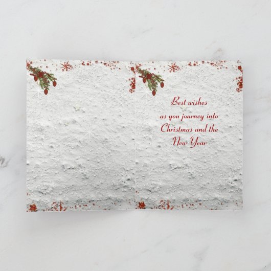 Whimsical 3d Weihnachtsfeiertagskarte Feiertagskarte (Innenseite)