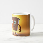 Whimsical 3D-Zeichenkaffee-Tasse - Starten Sie Ihr Kaffeetasse (VorderseiteRechts)