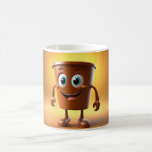 Whimsical 3D-Zeichenkaffee-Tasse - Starten Sie Ihr Kaffeetasse (Mittel)