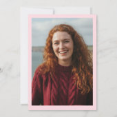 Whimsical 50 and Fabulous Doodle and Bow Photo Einladung (Rückseite)