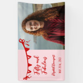 Whimsical 50 and Fabulous Doodle Birthday Photo Banner (Vertikal)