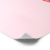 Whimsical 50 and Fabulous Doodle Birthday Photo Poster (Ecke)