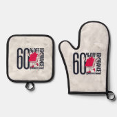 Whimsical 60 Percent Off Ignorance Book Lover Oven Ofenhandschuh & Topflappen-Set (Vorderseite)