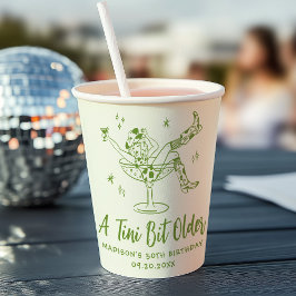 Whimsical A Tini Bit Ältere Grünen Geburtstagspart Pappbecher