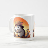 Whimsical Aardvark Tasse für Tierfreunde (Vorderseite Links)