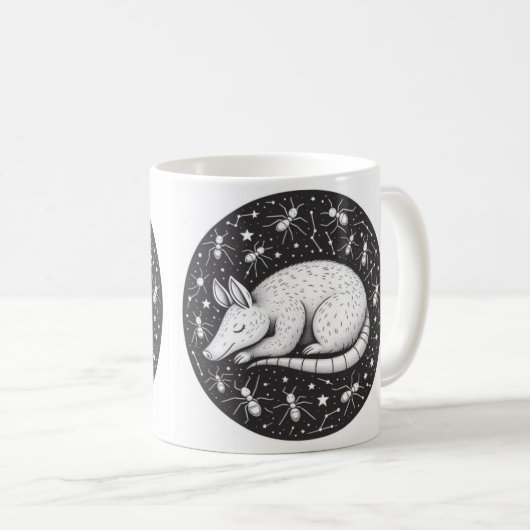 Whimsical Aardvark Tasse für Tierfreunde (VorderseiteRechts)
