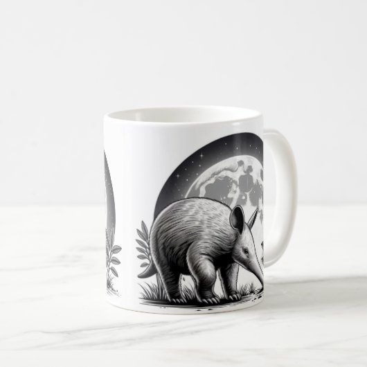 Whimsical Aardvark Tasse für Tierfreunde (VorderseiteRechts)