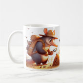 Whimsical Aardvark Tasse für Tierfreunde (Links)