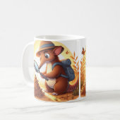 Whimsical Aardvark Tasse für Tierfreunde (Vorderseite Links)