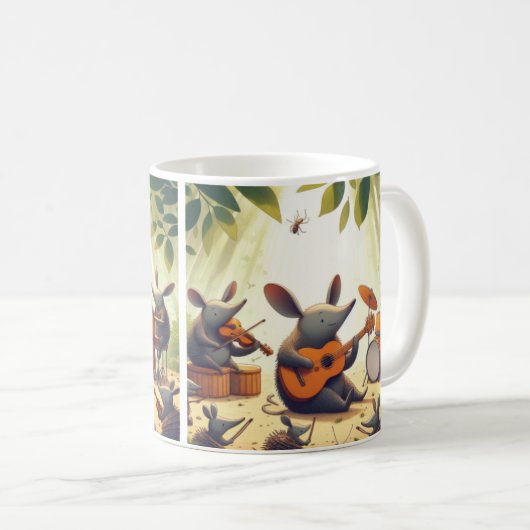 Whimsical Aardvark Tasse für Tierfreunde (VorderseiteRechts)