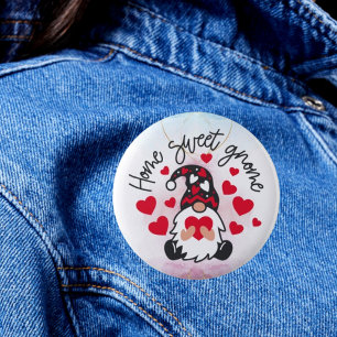 Whimsical Abode: Zuhause Sweet Gnome Button