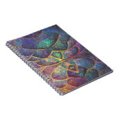 Whimsical Abstract Dragon Scales Cool Fractal Art Notizblock (Rechte Seite)