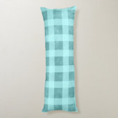 Whimsical Abstract Mermaid Nautical Teal Seashells Seitenschläferkissen (Rückseite (Vertikal))