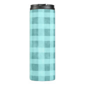 Whimsical Abstract Mermaid Nautical Teal Seashells Thermosbecher (Rückseite)