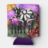 Whimsical Abstract Momma & Baby Cow Funky Farm Dosenkühler (Rückseite)