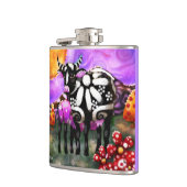 Whimsical Abstract Momma & Baby Cow Funky Farm Flachmann (Links)