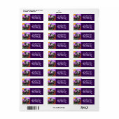 Whimsical Abstract Momma & Baby Cow Return Address (Vorne)