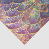 Whimsical Abstrakt Dragon Scales Cooles Fraktal Ku Seidenpapier (Ausschnitt)