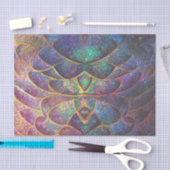 Whimsical Abstrakt Dragon Scales Cooles Fraktal Ku Seidenpapier (Handwerk)