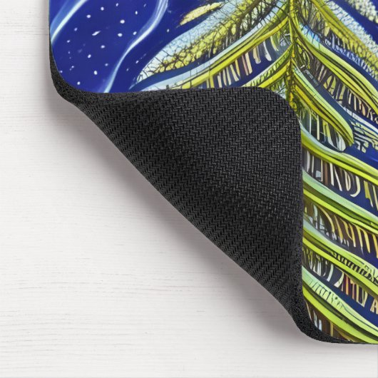 Whimsical Abstrakt Evergreens Mousepad (Ecke)