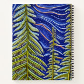 Whimsical Abstrakt Evergreens Notizblock (Rückseite)