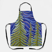 Whimsical Abstrakt Evergreens Schürze (Vorderseite)