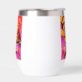 Whimsical Abstrakt Flamingo Bird Personalisiert (Links)