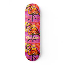 Whimsical Abstrakt Flamingo Bird Personalisiert