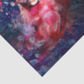 Whimsical Abstrakt Goldfish Lila Decoupage Seidenpapier (Ausschnitt)